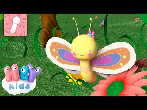 Farfallina Bella e Bianca e altro Ancora! KARAOK | filastrocca classica | HeyKids Italiano