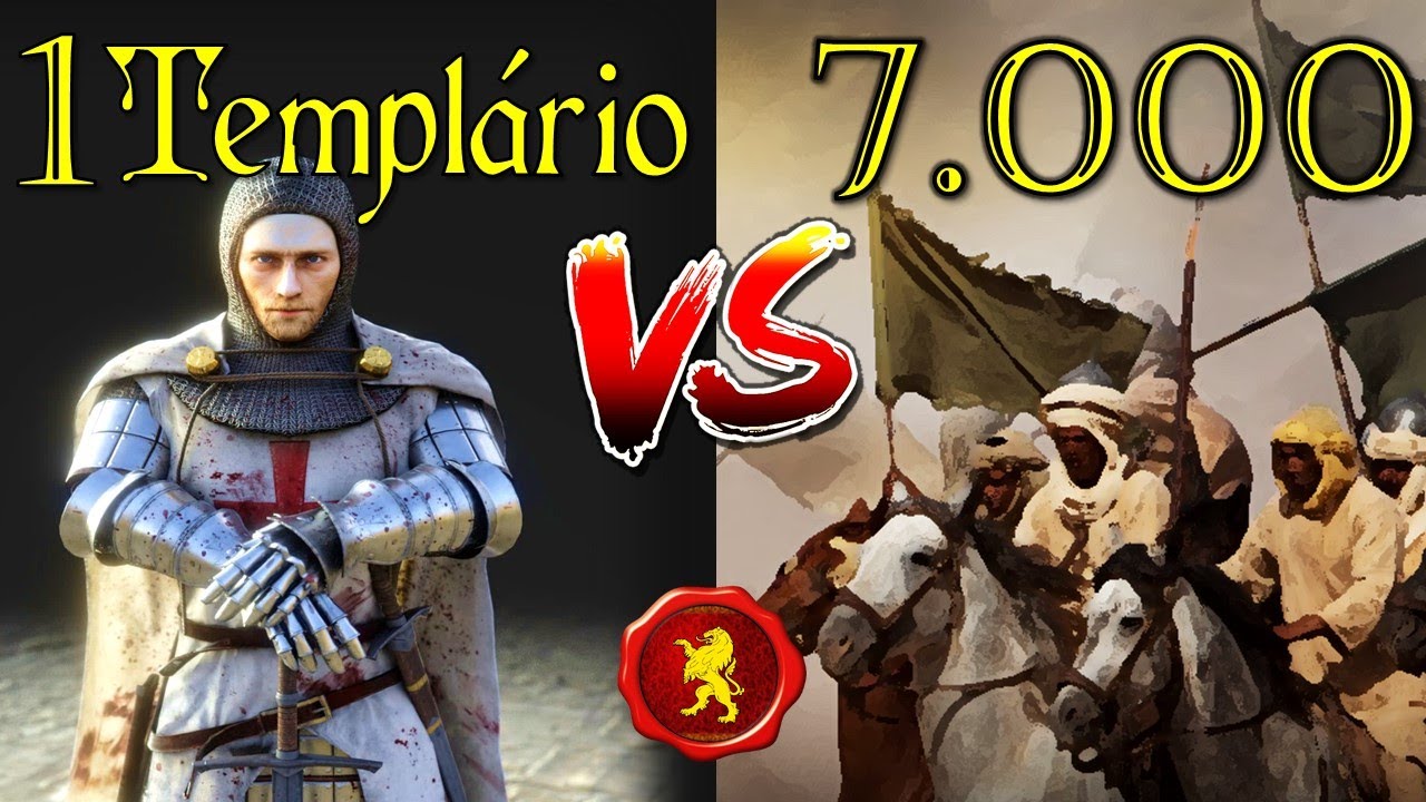 Quando 1 Templário lutou contra 7.000 Sarracenos - Cavaleiro Jacquelin de Mailly