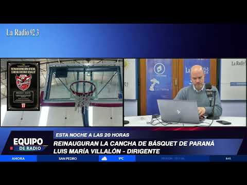 Reinauguran la cancha de básquet de Paraná