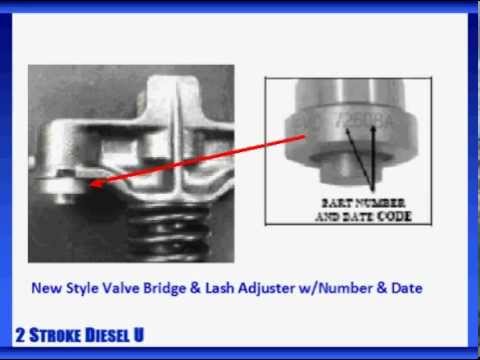 Valve Bridge and Lash Adjuster Procedures for Premium Diesel Engines Using EMD Protocols
