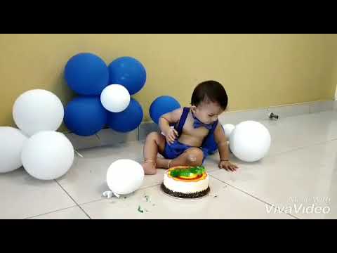 Cutie pie Advik’s 1st Birthday cake smash!!