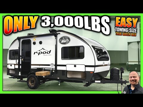 SUV & Mid-Size Pickup Towable Upscale Mini Camper! 2025 RPod 190 Teardrop Travel Trailer