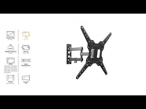 Výsuvný držák Brateck LPA68-443 pro TV 23"-55" 30kg polohovatelný nástěnný