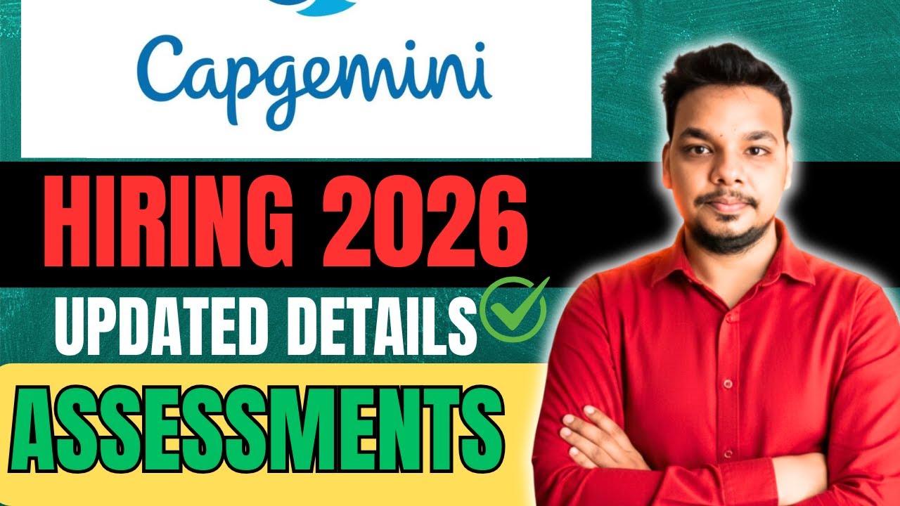 Capgemini Assessments 2026 | Capgemini Hiring 2026 | Technical , Coding , Cognitive Assessment