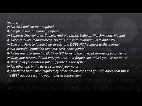 Secret Notes AES-256 Video