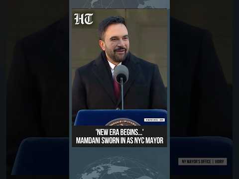 Zohran Mamdani Sworn In As NYC Mayor, Vows A 'New Era' At City Hall | #shorts