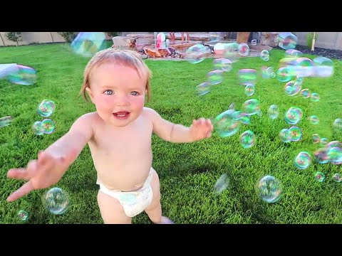 NiKO TRAPPED IN BUBBLES!! building a water park in the backyard skatepark with crazy kids!