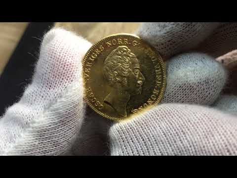 Sverige, Oskar I - 4 Dukater 1850 - Ett praktfullt guldmynt - från Roberto Delzanno Numismatik