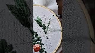 Download lagu Simple leaves embroidery Stem stitch   satin stitch Hand embroidery for beginners mp3