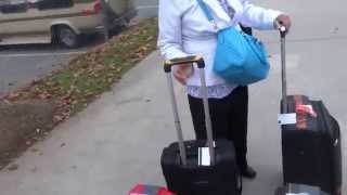 preview picture of video 'Aruna & Hari Sharma at Charlottesville Union Station for Amtrak 176 to Washington DC, Oct 01, 2014'