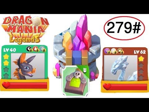 Enchant Dragon battle - ECHO dragon Vs CRYSTAL dragon lv 40 vs 62 | dragon mania legends