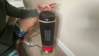 23" Space Heater, 1500W Portable Heaters for Indoor Outdoor Use, Fast Heating with 70° Oscillation