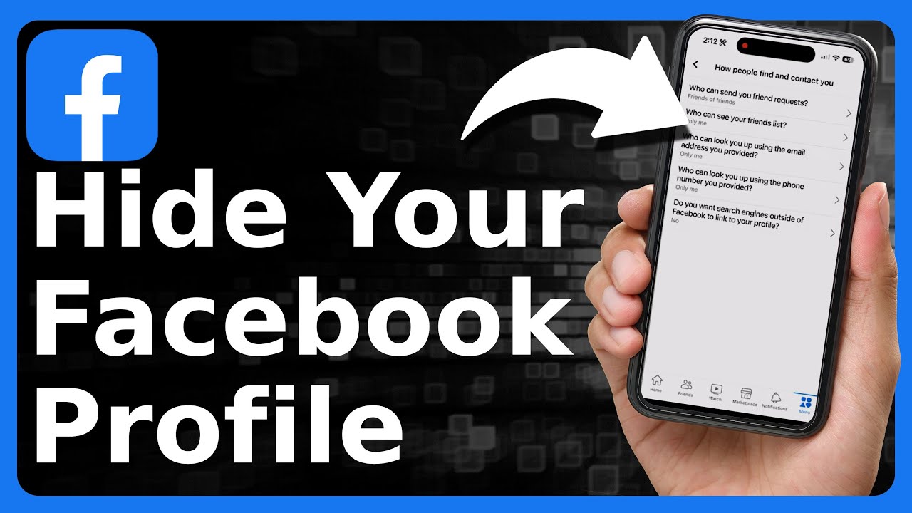 What does hidden in the Facebook profile mean?