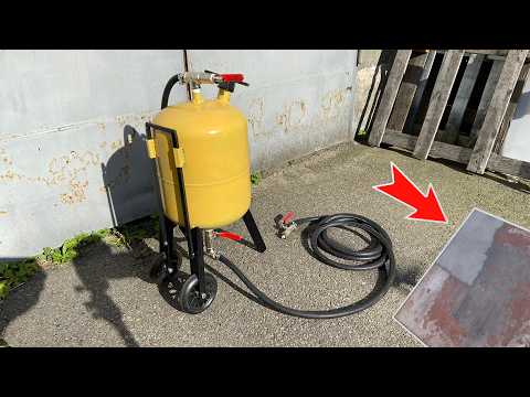 Small but powerful sandblaster  Do it yourself it's easy
