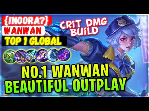 MANIAC!! No.1 Wanwan Beautiful Outplay [ Top Global Wanwan ] {!Noora?} - Mobile Legends Emblem Build