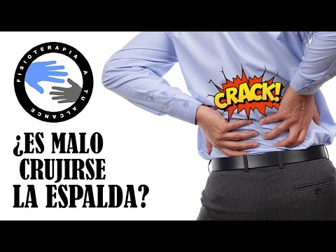 ¿Es malo crujir o tronar la espalda?