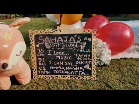 Our daughter's cake smash teaser #cakesmash #oneyear #sahaja