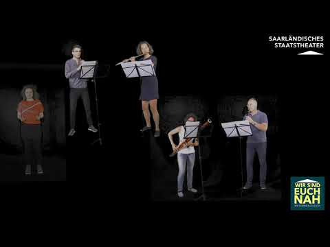 Johanna Knauf, Johannes Walter und das Holzbläserquartett des Saarländischen Staatsorchesters