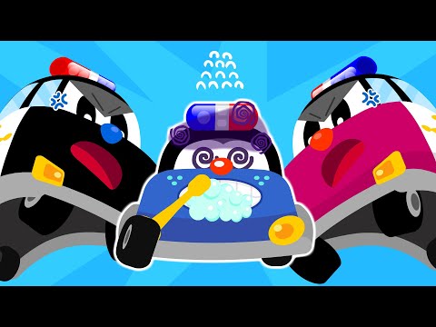 🦷 Brush Brush Nag Song | Brush Your Teeth with the Police Car! 🚔🎶 | Fun Nursery Rhyme for Kids