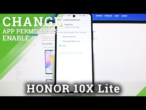 How to Manage Apps Permissions in HONOR 10X Lite – Set Up Apps Permissions