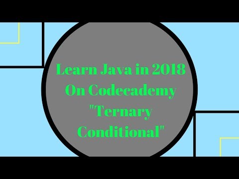 Learn Java In 2018 Ternary Conditional Learn Java On Codecademy