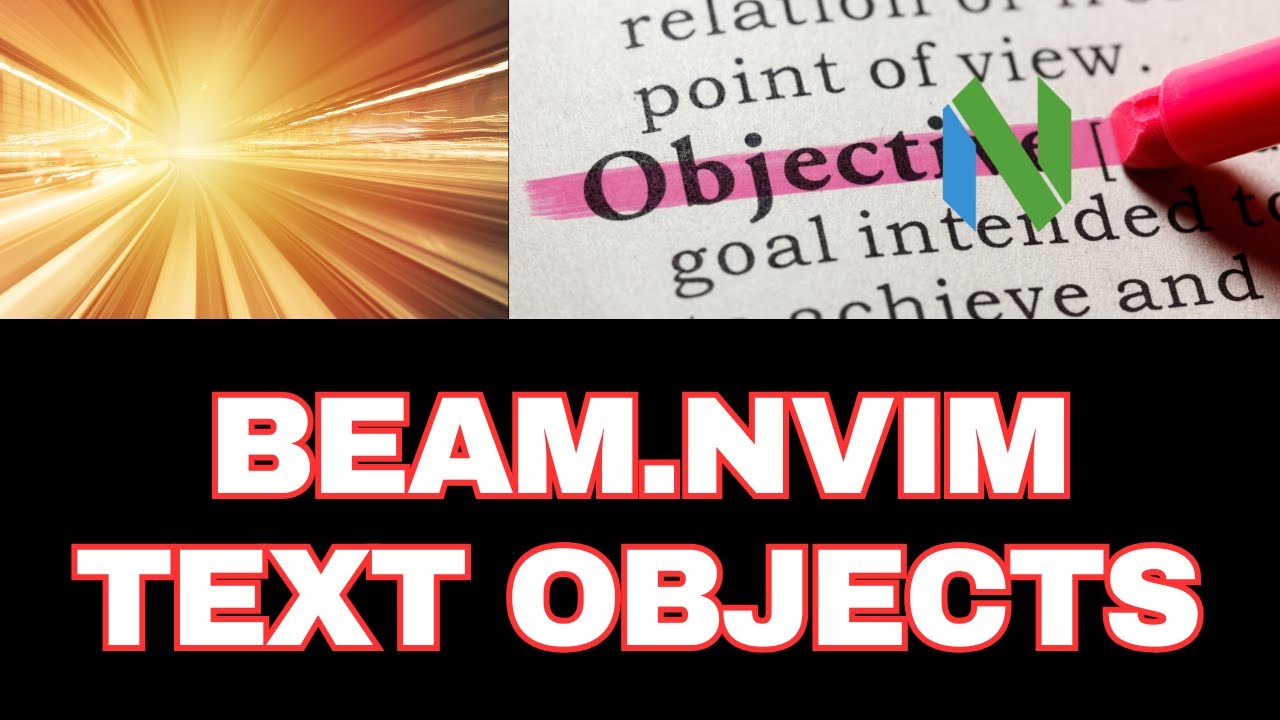 beam nvim | remote text object operations with native search