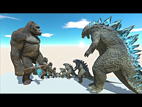 Growing King Kong vs Growing Godzilla 2014 - Animal Revolt Battle Simulator | ARBS