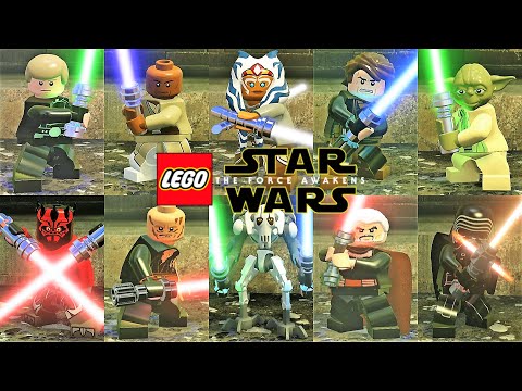 LEGO Star Wars The Force Awakens - All Characters Showcase (4K 60FPS)