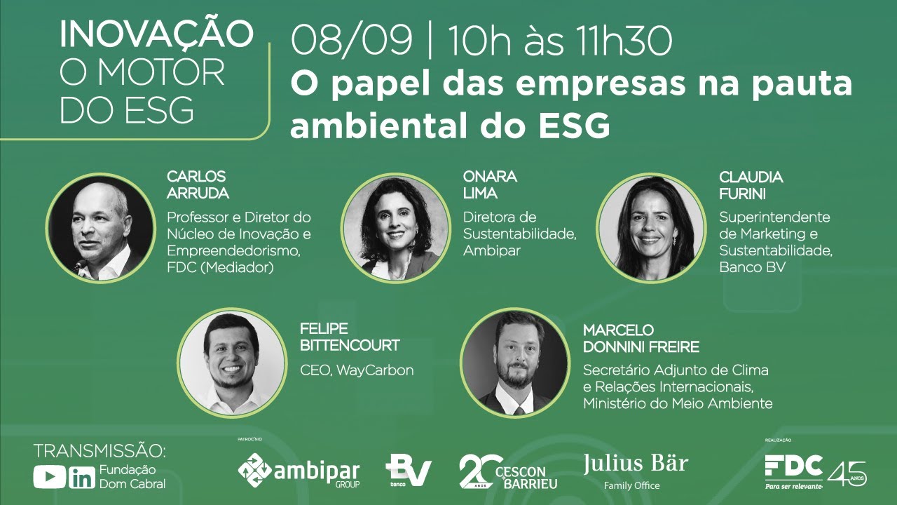 Inovação: O motor do ESG - O papel das empresas na pauta ambiental do ESG