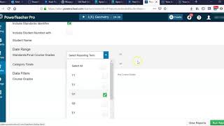 PowerTeacher Pro Tutorials:  Printing Progress Reports