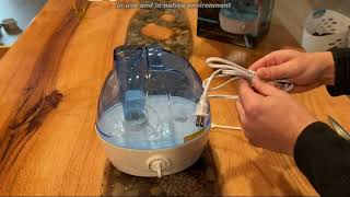 Review AquaOasis™ Cool Mist Humidifier {2.2L Water Tank} Quiet Ultrasonic Humidifiers