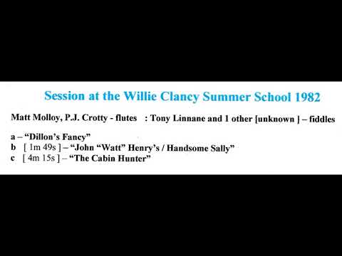 1982 Willie Clancy Summer School session - reels on flutes & fiddles