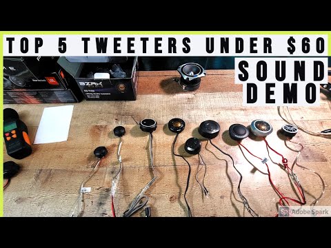 Top 5 Car Audio Tweeters JBL GTO Skar audio Pioneer Kicker Jbl Club Rockford