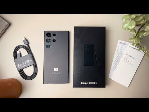 Samsung Galaxy S23 Ultra Unboxing and Setup! (Phantom Black)