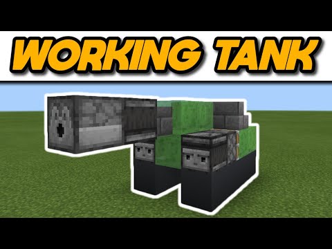How to Build a Working Tank in Minecraft 1.20 #Shorts