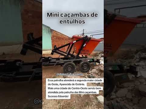 Essa patrulha de Mini Caçambas atenderá a segunda maior cidade do Goiás, Aparecida de Goiânia.