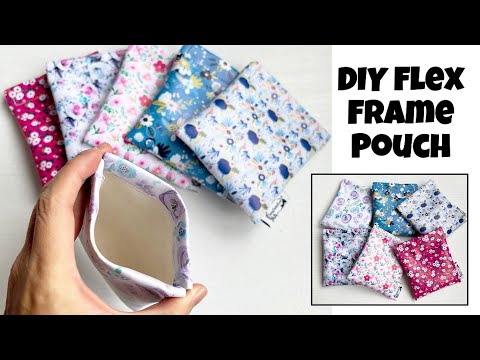 DIY Flex Frame Pouch made with vinyl, cork or leather (no lining)