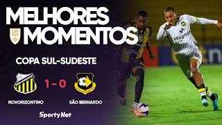 CHANCE BIZARRA E GOLAÇO DA REDENÇÃO - Novorizontino 1x0 São Bernardo - Melhores Momentos Sul-Sudeste