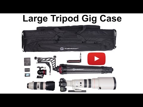 BAG01 Large Tripod Gear Gig Bag with Shoulder Strap and Internal Adjustable Dividers