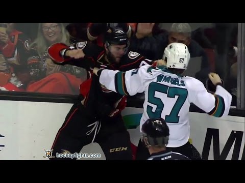 Tommy Wingels vs Joseph Cramarossa Dec 9, 2016