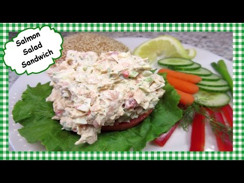 How to Make Salmon Salad Sandwich ~ Leftover Salmon Recipe Video