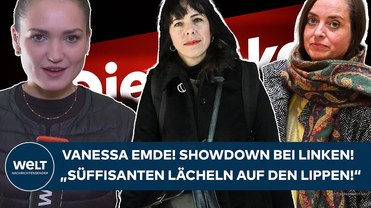 BERLIN: "Süffisanten Lächeln auf den Lippen" - Vanessa Emde erscheint zur Linken-Krisensitzung!