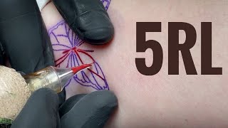 Small Butterfly Tattoo Real time tattooing Mp4 3GP & Mp3