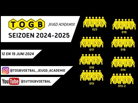 TOGB Jeugd Academie 2024-2025 - Goals van 12 en 15 juni 2024