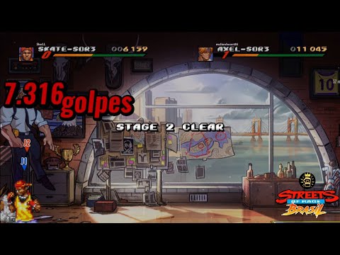 Streets of Rage 4/ V7 DLC/ coop retro/ MANIA +/ Full Combo Estágio 2 (+retro level) + Dual perfect!!