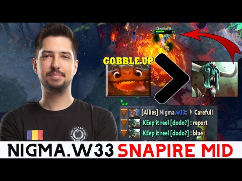 W33 "SNAPIRE MID" VS TOPSON "DROW" MID!  W33 GOBBLE UP ALLY INTO ENEMIES FOUNTAIN XD. | DOTA 2 MICRO