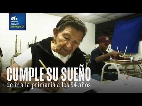 Esta es la historia de 'Doña Cata' la mujer de 94 años que cumple su sueño de ir a la primaria en El