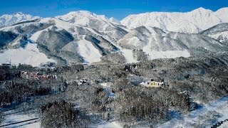 [ 4K Ultra HD ] 冬の白馬連峰 ドローン空撮 Aerial Drone Shots of Hakuba mountain range in Winter (DJI MAVIC PRO)