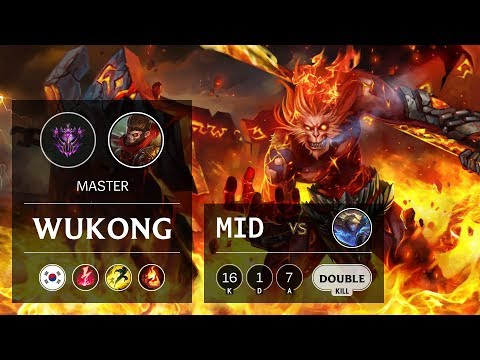 Wukong Mid vs Ezreal - KR Master Patch 9.21