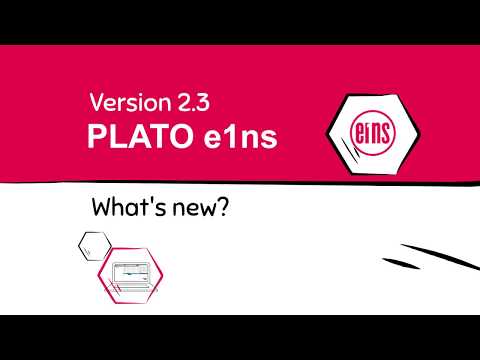 New Version of the Enginnering Software: PLATO e1ns 2.3